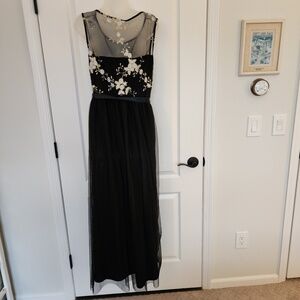 Embroidered bodice dress